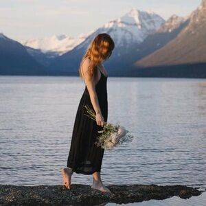 Free People long sheer dress - size small